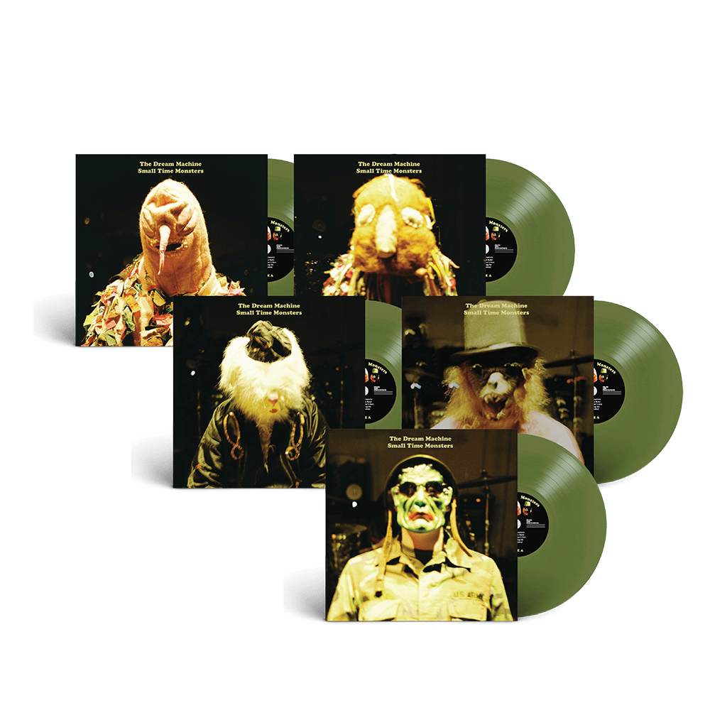 The Dream Machine - Small Time Monsters All 5 Alternative Cover Golden Bough Limited Edition Vinyl with Signed Print