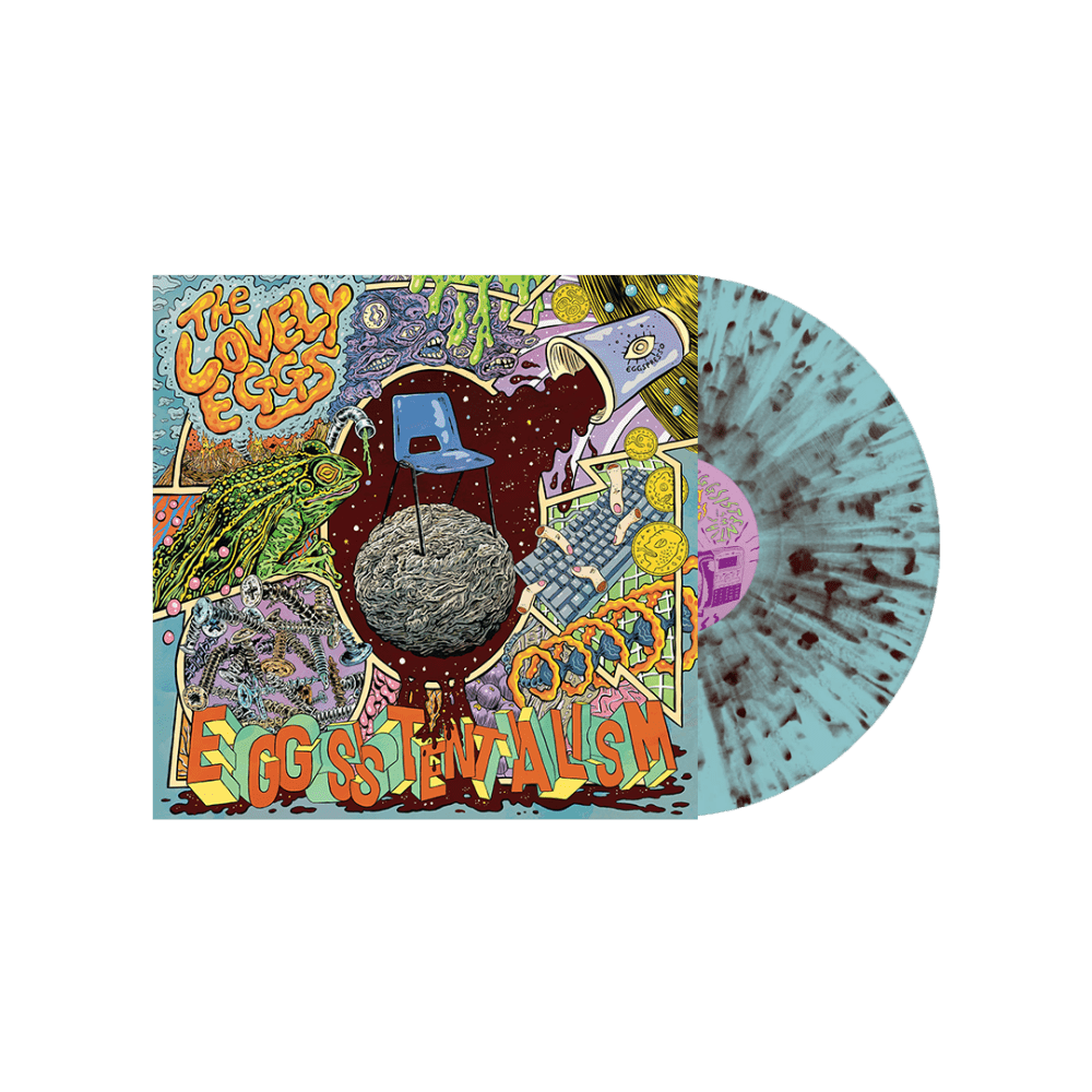 The Lovely Eggs - Eggsistentialism Transparent Blue & Coffee Splatter Vinyl