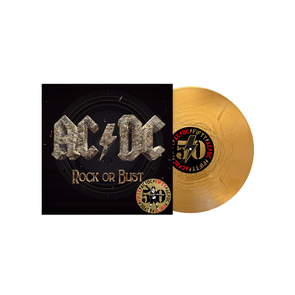 AC/DC - Rock or Bust 50th Anniversary Gold Vinyl