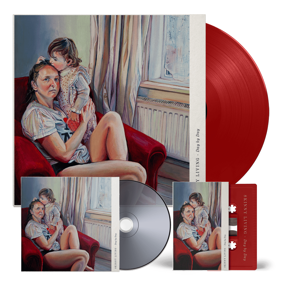 Skinny Living - Day By Day Signed Red Vinyl, Red Cassette & Signed CD