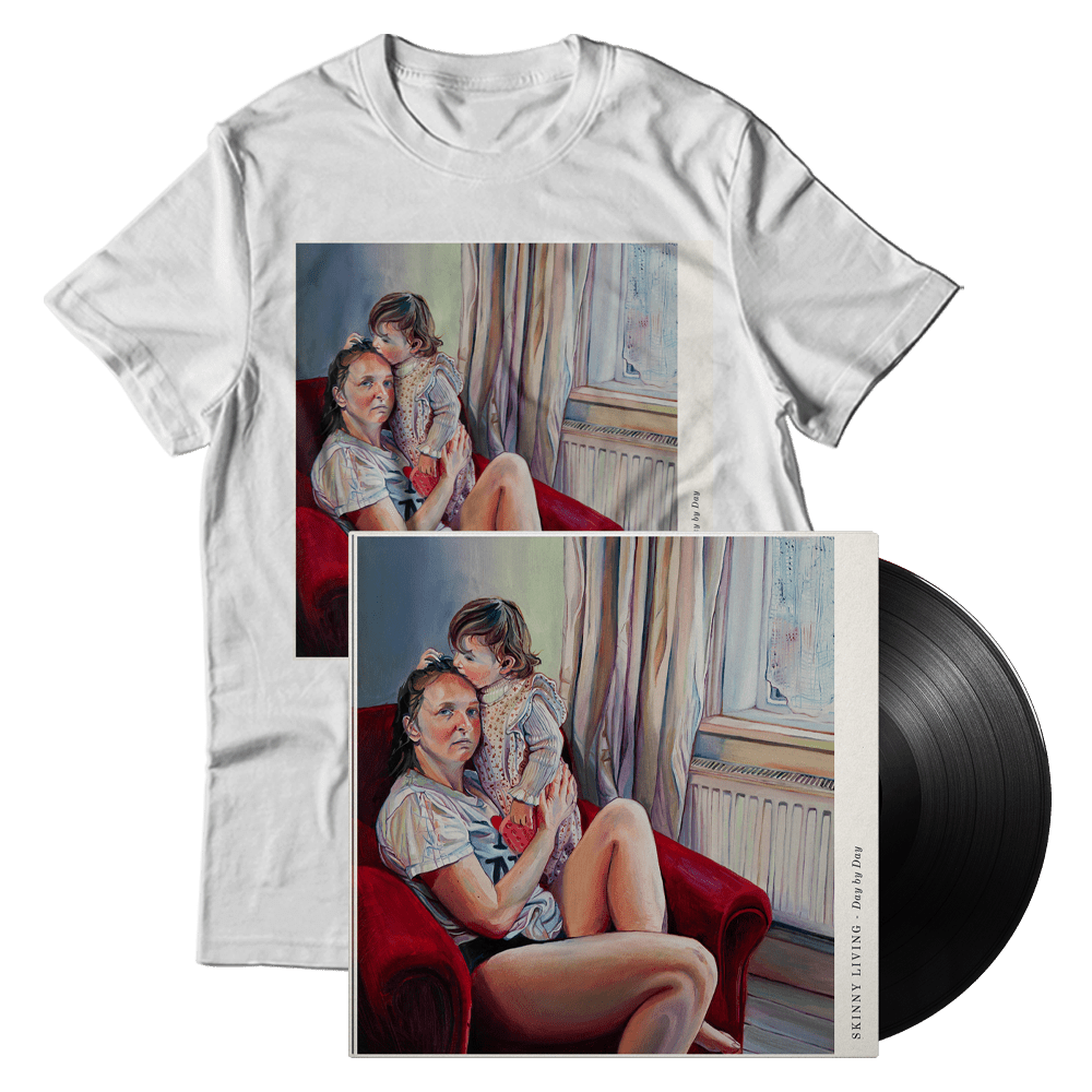 Skinny Living - Day By Day Signed Black Vinyl & T-Shirt