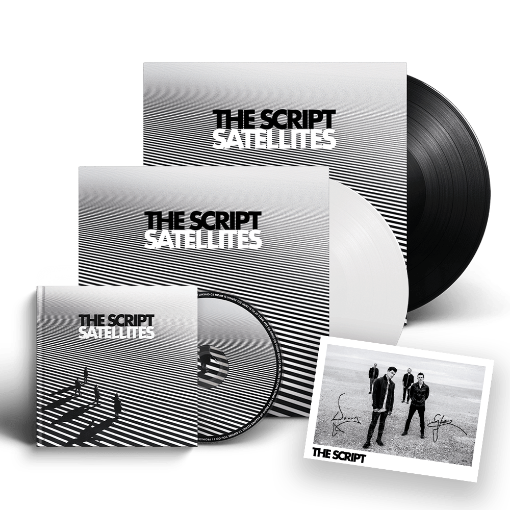 The Script - Satellites Deluxe CD White Vinyl Black Vinyl