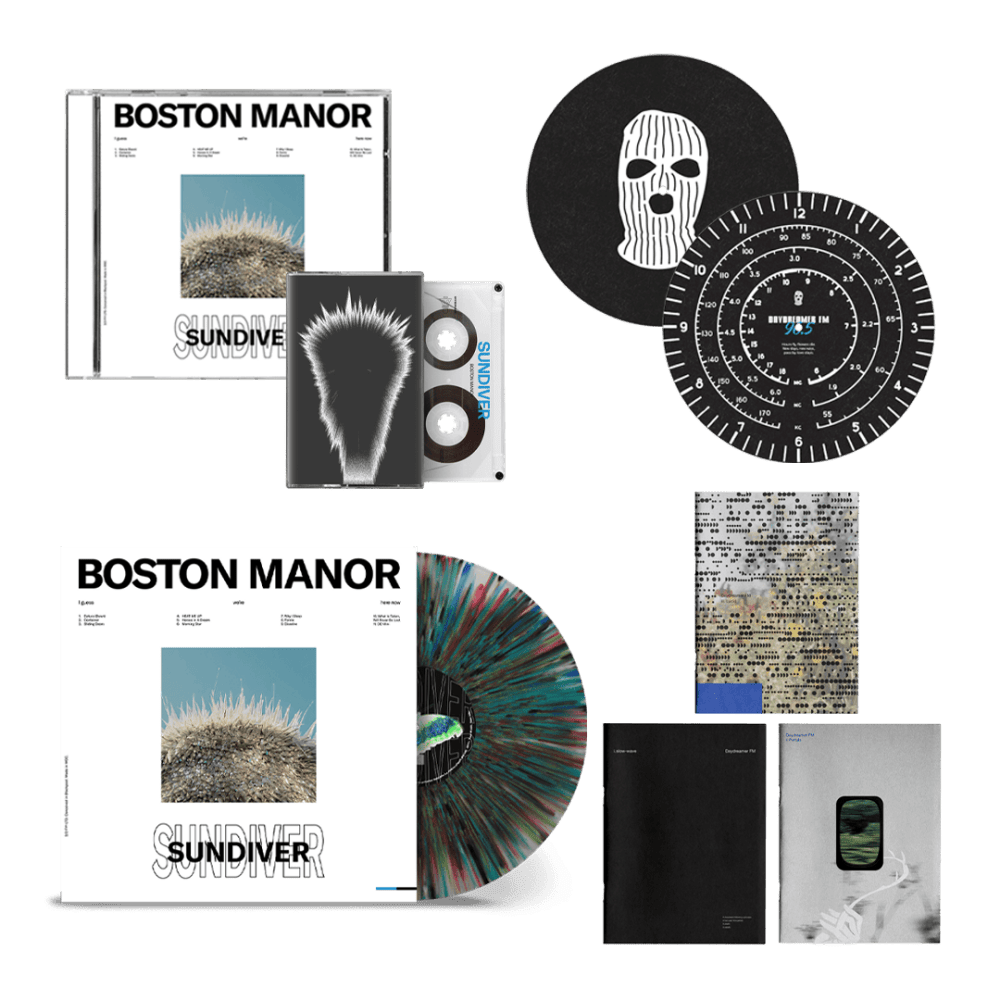 Boston Manor - Sundiver CD Shimmer Vinyl Cassette 2 Slipmats 3 Zines