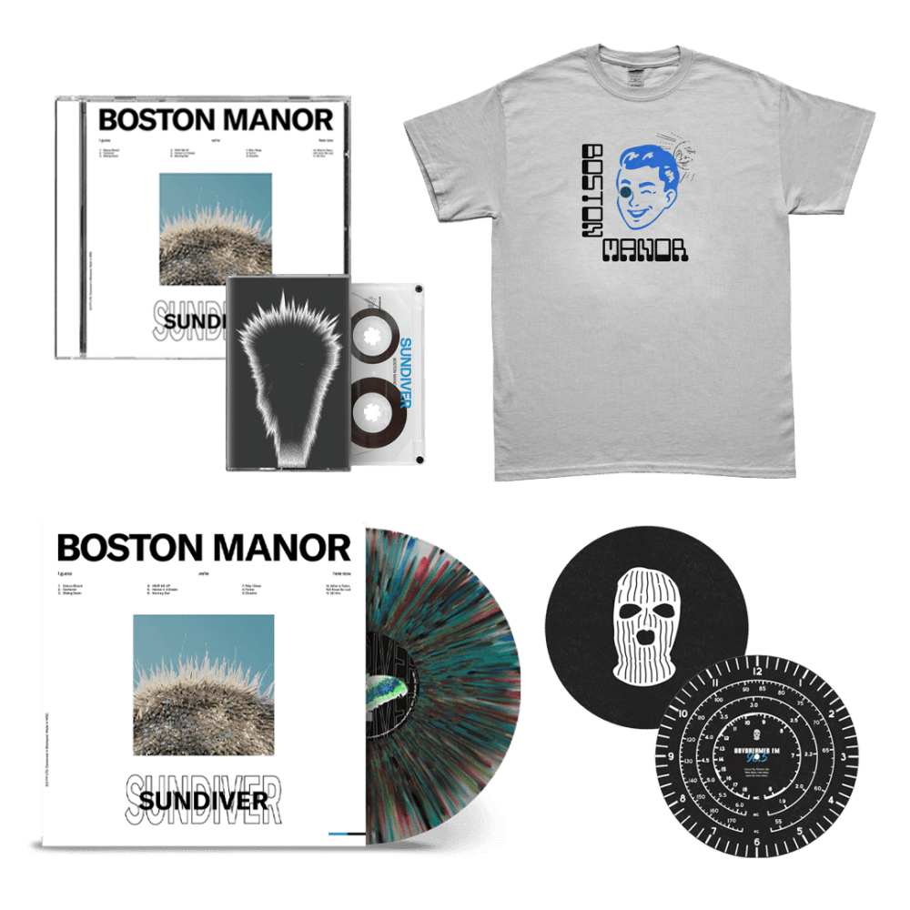 Boston Manor - Sundiver CD Shimmer Vinyl Cassette T-Shirt 2 2 Slipmats