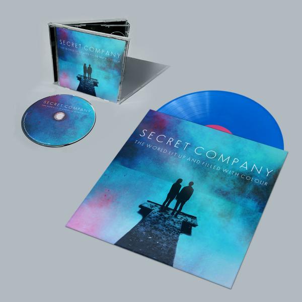 Secret Company - The World Lit Up And Filled With Colour Blue Vinyl CD Bonus EP