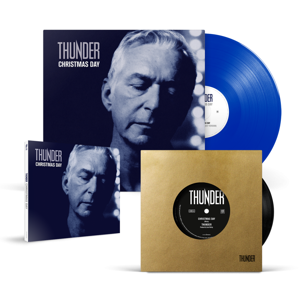 Thunder - Christmas Day CD Single 7-Inch 10-Inch Blue Vinyl