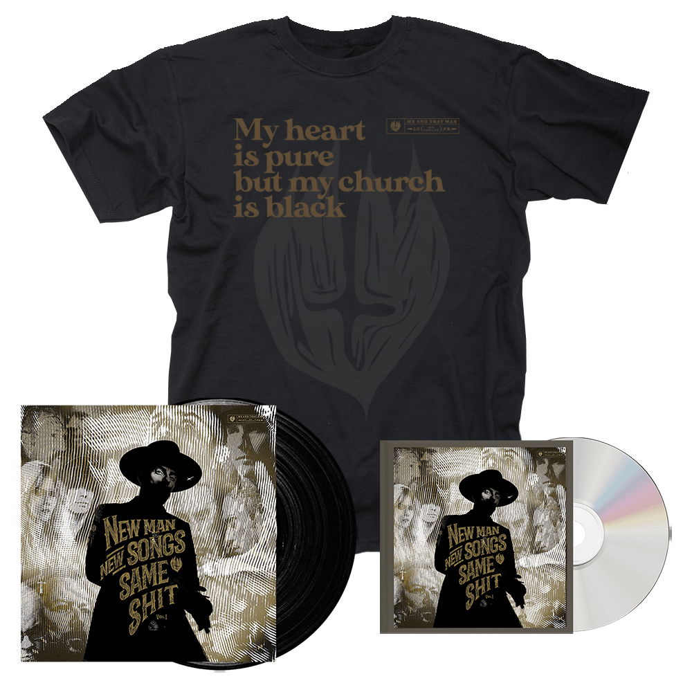 Me & That Man - New Man, New Songs, Same Shit: Vol.1 Vinyl, CD Book T-Shirt Bundle