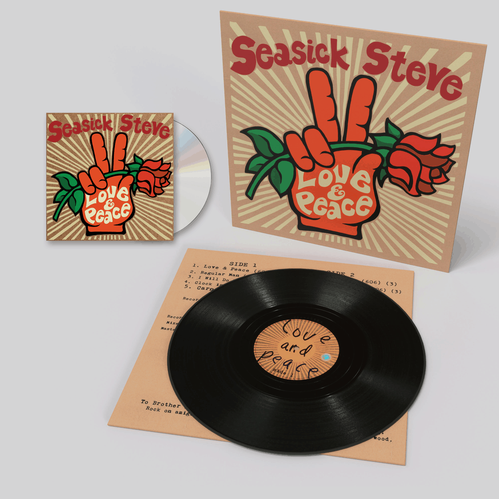 Seasick Steve - Love & Peace Black Vinyl CD