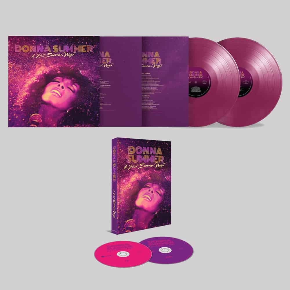 Donna Summer - A Hot Summer Night Purple Double Vinyl CD/DVD