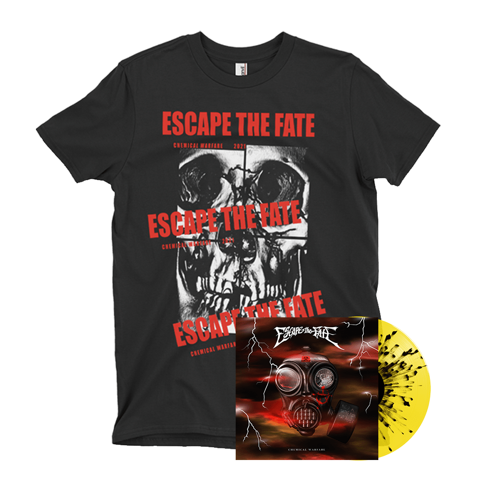 Escape The Fate - Chemical Warfare Yellow Splatter Vinyl Chemical Warfare T-Shirt