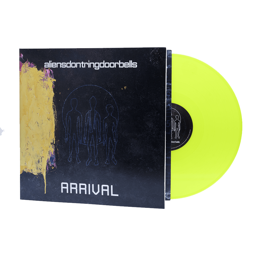 Aliensdontringdoorbells - Arrival - Limited Edition Gatefold Neon Yellow Vinyl Free Digital Download Vinyl