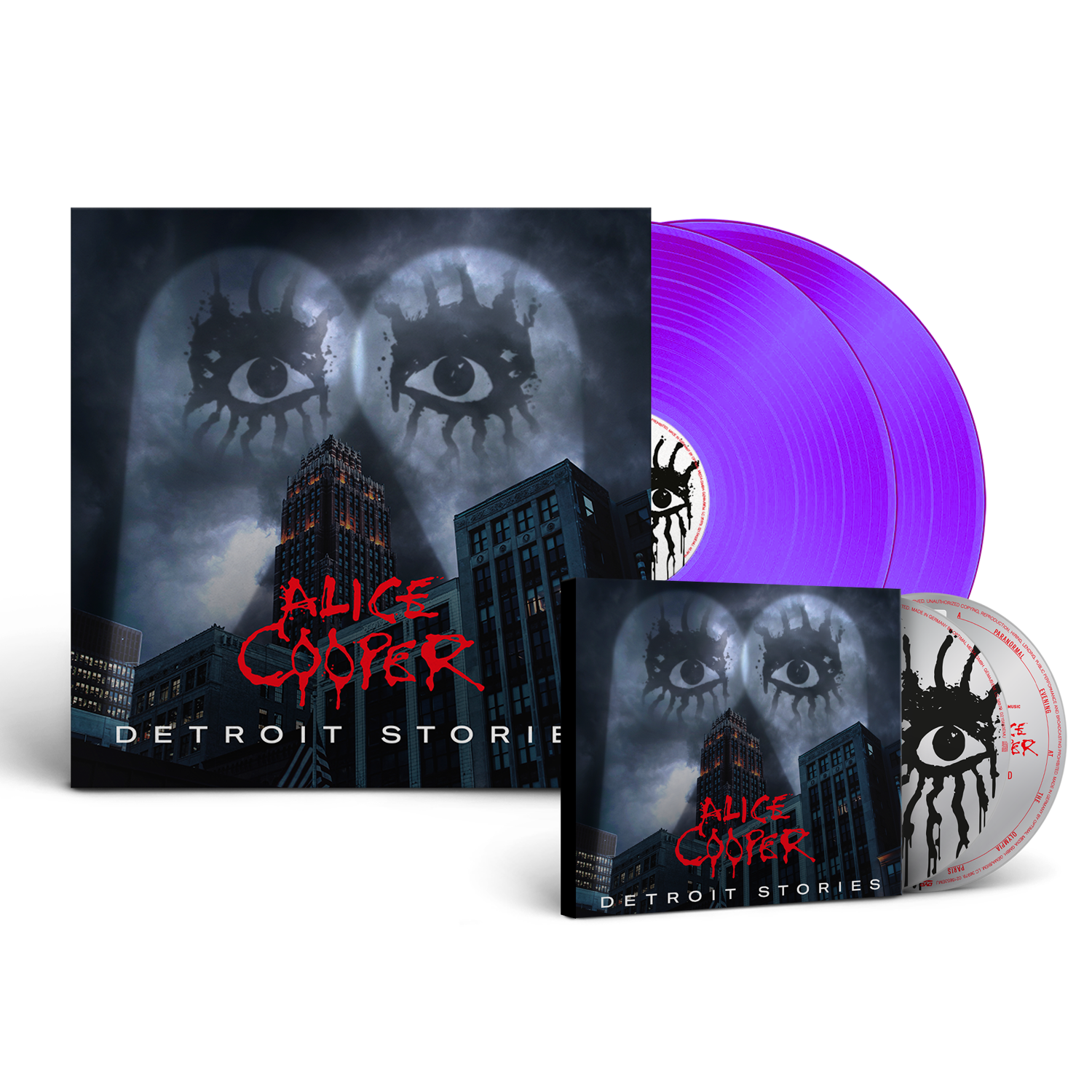 Alice Cooper - Detroit Stories CD/DVD Purple Double Vinyl