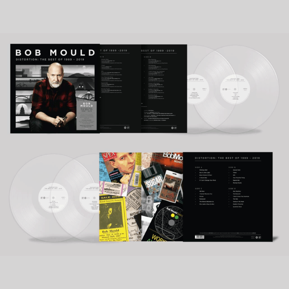 Bob Mould - Distortion: The Best Of 1989-2019 Clear Double Vinyl