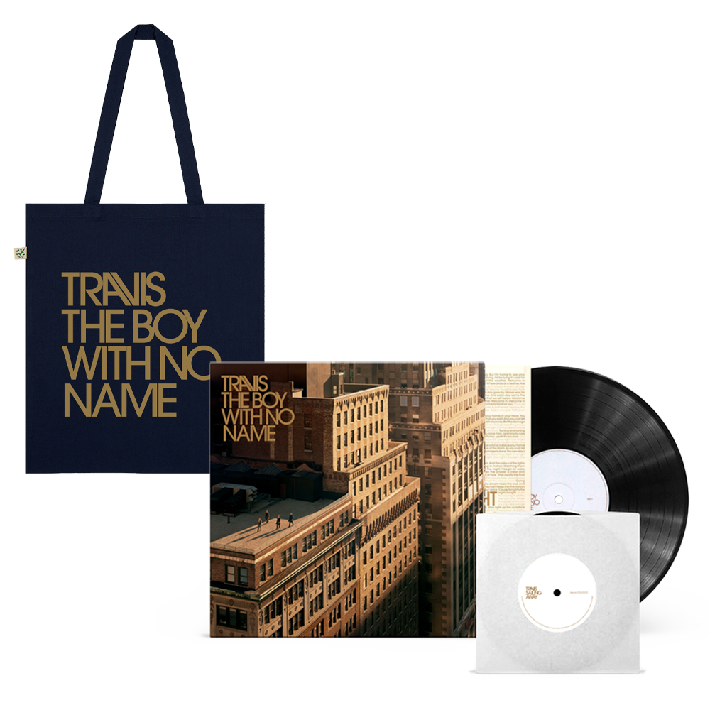 Travis - The Boy With No Name Black Vinyl 7-Inch Tote Bag Ltd Edition