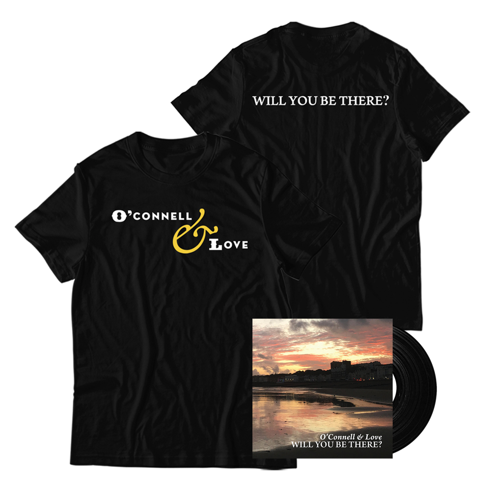 O'Connell & Love - Will You Be There? Vinyl and Black T-Shirt Bundle