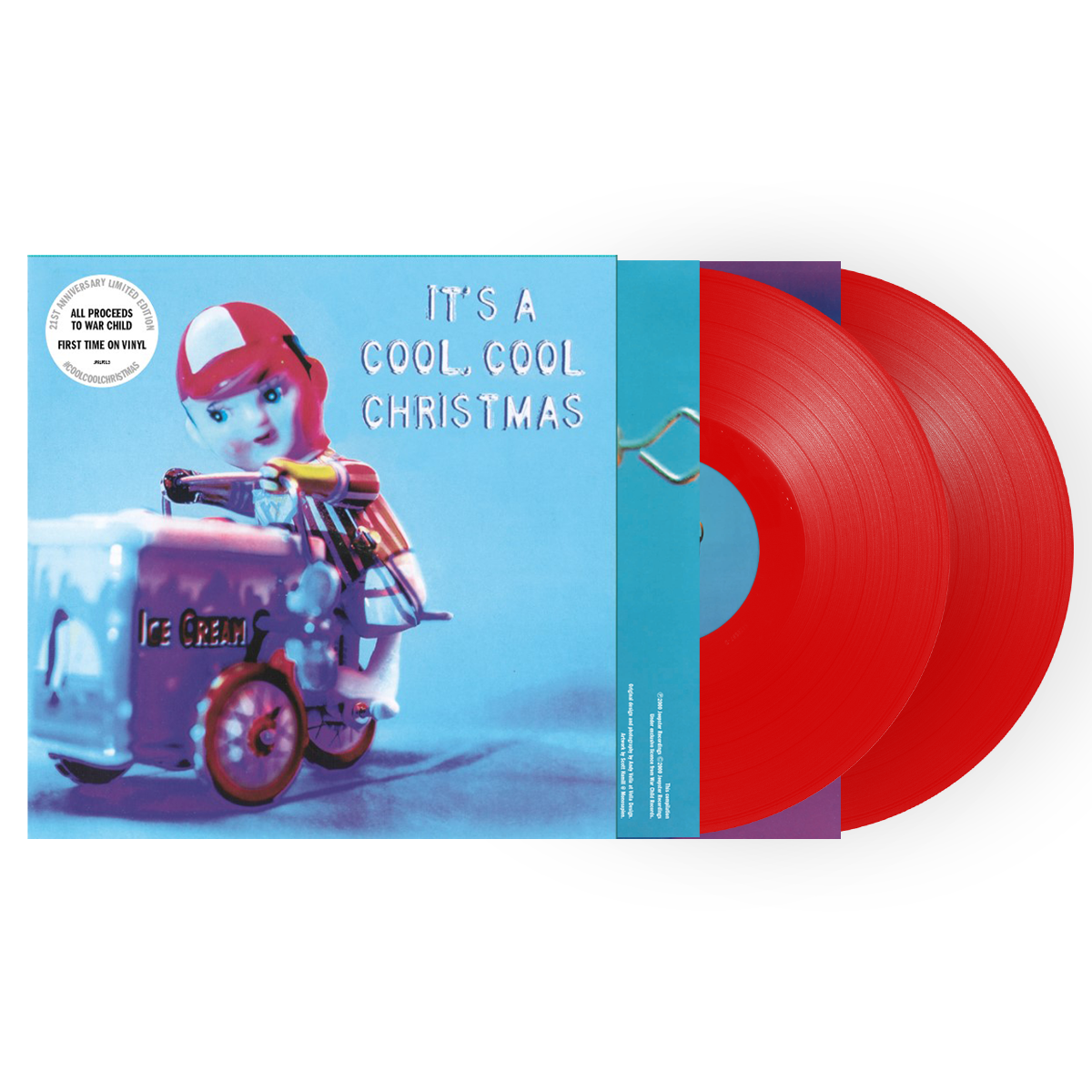 Various Artists War Child UK - It's A Cool Cool Christmas Red Vinyl Double Vinyl