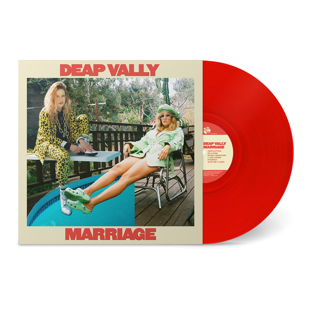 Deap Vally - Marriage Transparent Red Vinyl LP