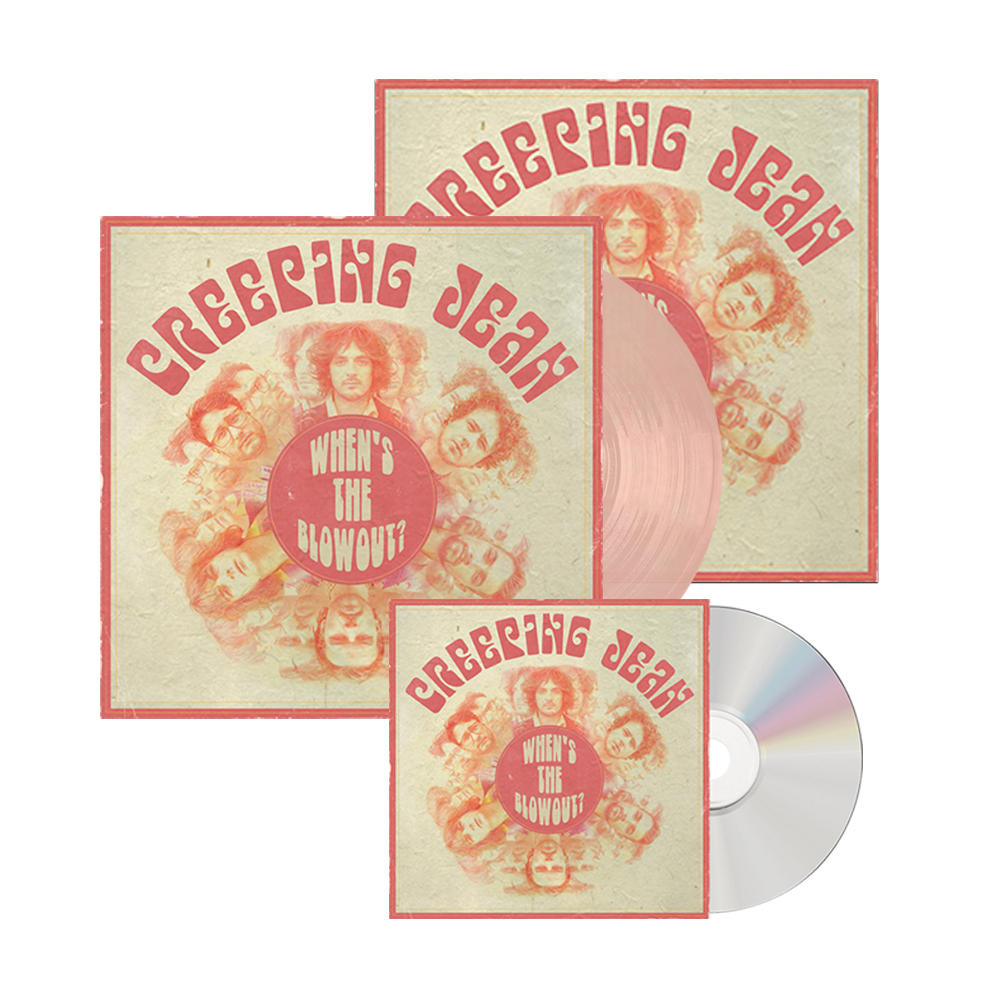 Creeping Jean - When's The Blowout? Signed CD Marble Pink Vinyl