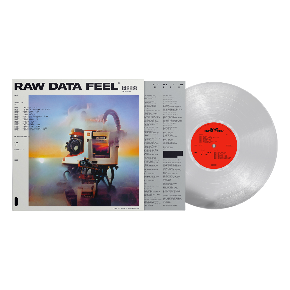 Everything Everything - Raw Data Feel Clear Vinyl LP