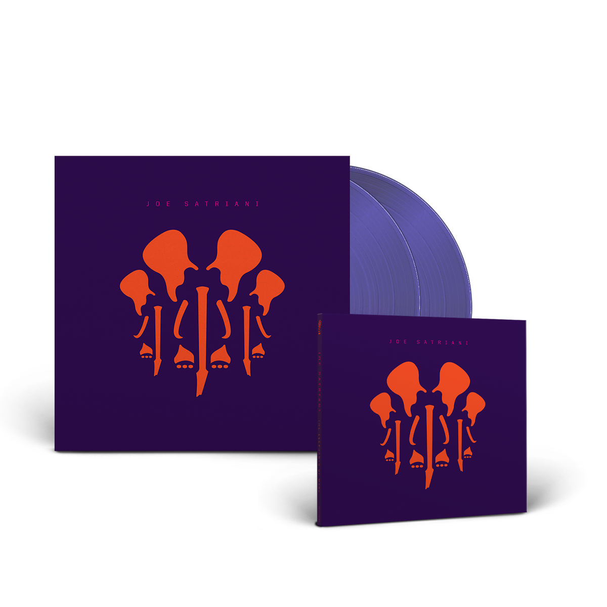 Joe Satriani - The Elephants Of Mars - Ltd. Edition CD Digisleeve Ltd. Edition Double Vinyl LP Purple in Gatefold Bundle