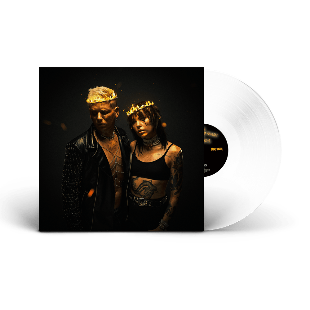 Hot Milk - The King and Queen of Gasoline White Heavyweight Vinyl