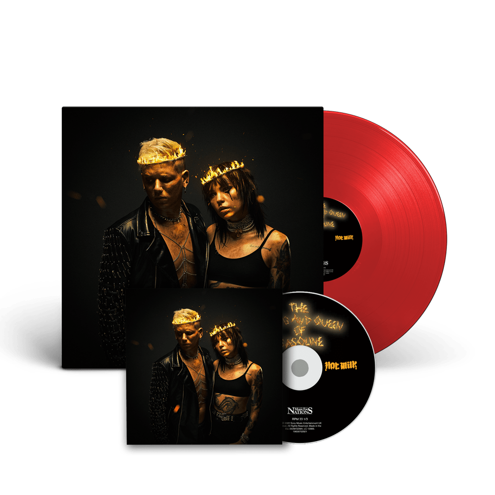 Hot Milk - The King and Queen of Gasoline Red Vinyl EP CD