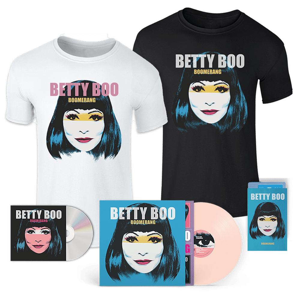 Betty Boo - Boomerang Signed CD Blue Cassette Pink Vinyl Album T-Shirt