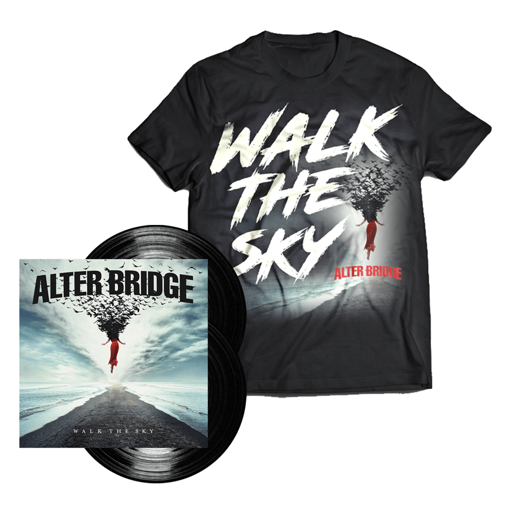 Alter Bridge - Walk The Sky Black Double Vinyl T-Shirt Exclusive