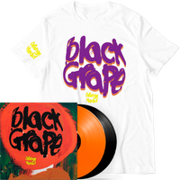 Black Grape - Orange Head Limited Edition Orange & Black 2LP Vinyl White T-Shirt Postcard Set Signed