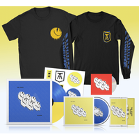 Twin Atlantic - Meltdown CD Signed Heavyweight Split Yellow Blue Vinyl Blue Cover Signed with Sticker Sheet Cassette T-Shirt Longsleeve [Inc Bonus CD]